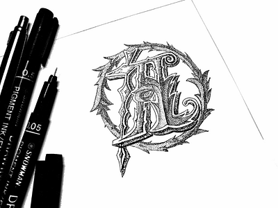 „A” detailed work calligraphy drawing hand lettering letter lettering letters type