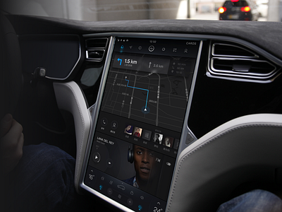 Vehicle Ui Design 02 automotive car car ui dark dashboard full screen high end hmi hud ui ux