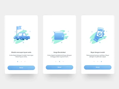 Mobile App Onboarding dailyui flatui gradient icon illustration logo onboarding ui uiux ux