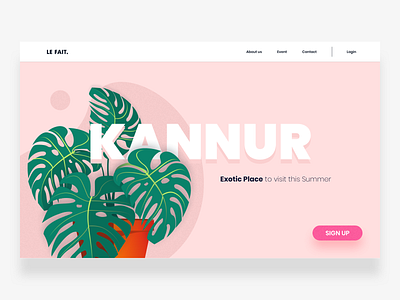 Le Fait colors event illustration interaction ios iphone landing page travel ui uidesign ux website