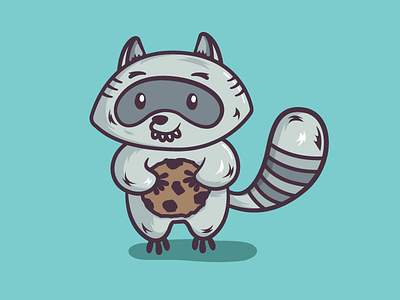 Mapache galletón cookie galleta mapache raccoon