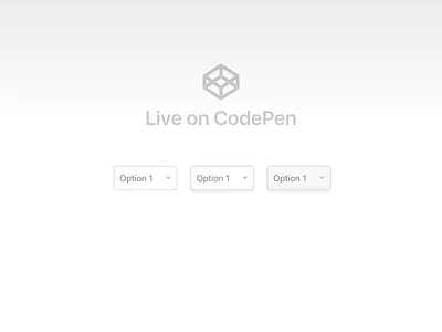 Plug & Play Dropdown (Pure CSS) codepen css depth dropdown open source select shadow ui ux web