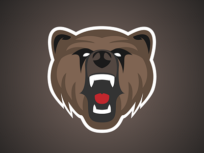 Grizzly Mascot animal bear esport mascot wild