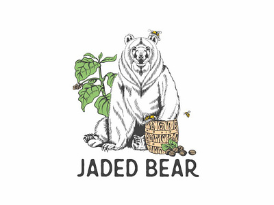 Jaded Bear bear desig honey logo