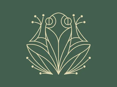 Coffe Origin - Costa Rica coffee frog illustration