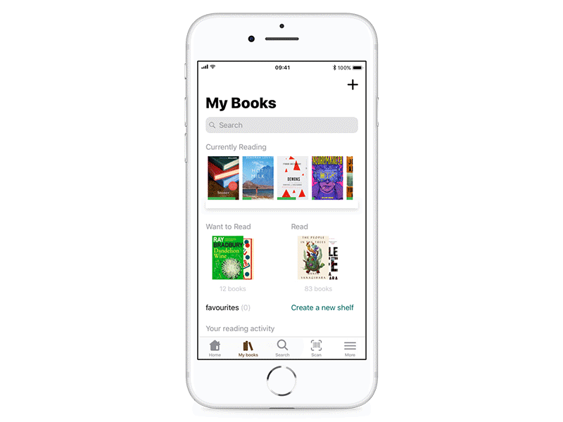 Goodreads Redesign Concept app concept books ios ui