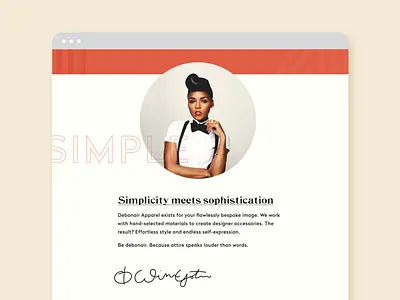 Debonair Apparel - About Page Design about bold edgy fashion masculine overlay page pocket square red shopify signature sophisticated website