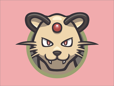 053 Persian badge collection icon illustration kanto logo mascot patch persian pokédex pokémon series