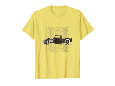 Rat Rod Hot Rod T-shirt amazon apparel car illustration classic car clothing clothing brand hot rod hot rods illustration madebybono old car rat rod rat rods t shirt threadless truck tshirt vehicle vintage car yellow