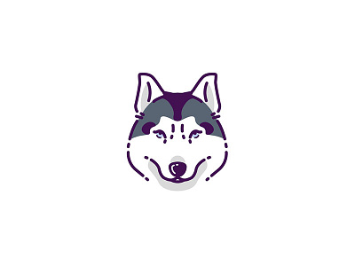 Dogs (Siberian Husky - 4/6) 🐶 badge badge logo design dog dog icon dog illustration flat graphicdesign icon icon a day icon animation icon app icon artwork illustration inspire inspired logo vector