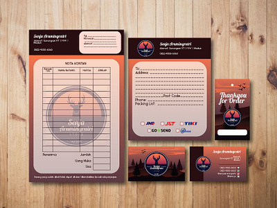 Senja Arumingratri Branding brand branding design designlogo hangtag illustration label labeldesign logo logobrand logodesign namecard note card noted tags