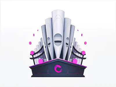 The Grand Pipes of RxJs badge church code coding course developers development education instrument javascript music musical notes organ piano pipes play programming rxjs tech