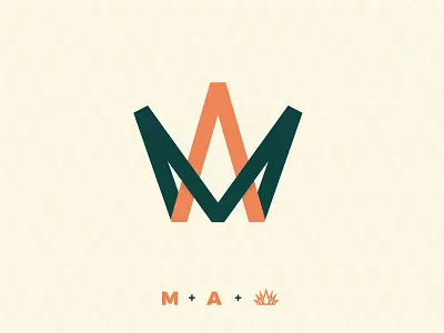 Misión los Agaves Monogram agave brand branding design logo mark mexico monogram monogram design monogram logo monograma nature plant tequila tradition