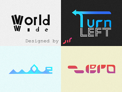 Typographic Logo Portfolio (Part 1) app applogo art brand branding colorful logo design gradient gradient design graphic design icon inspiration i̇llustration logo logodesign logotype monogram typographic typography vector