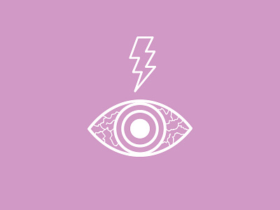 Electric Eye art design eye illustration lightning bolt purple vector