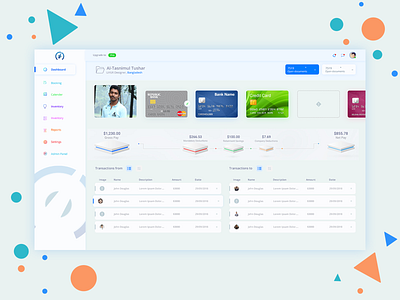 Dashboard branding design flat identity ui ux web website