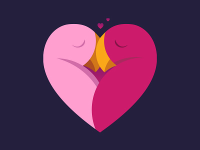 Love Birds adobe illustrator artwork avian aviary bird design graphic design happy valentines illustration illustration art illustration design illustrator love love birds valentines visual design