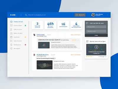 Moodle Concept 2016 - Student Dashboard concept dashboard design school school app site ui uidesign web webapp website