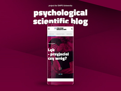 psychological scientific blog blog blog design mobile purple responsive rwd