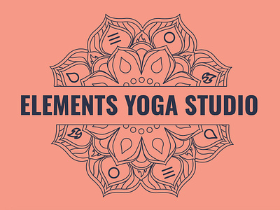 Elements Yoga Studio Logo Design branding branding design logo yoga logo yoga studio