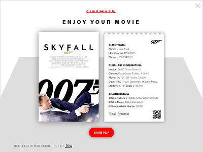 #17 Email Receipt app collect ui dailyui design designer flat identity ui ux vector web website
