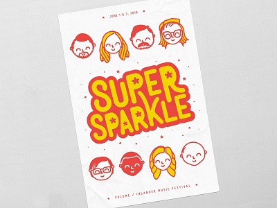 Super Sparkle Volume Poster illustration poster spokane volume