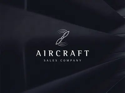 Aircraft Sales Company branding design logo