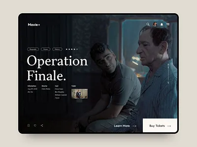 Movie Booking App 1 - WIP app cinema clean concept design ipad minimal movie movie app simple slider tablet app ticket booking typography ui ux