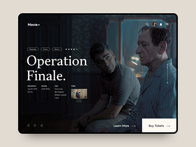 Movie Booking App 1 - WIP app cinema clean concept design ipad minimal movie movie app simple slider tablet app ticket booking typography ui ux