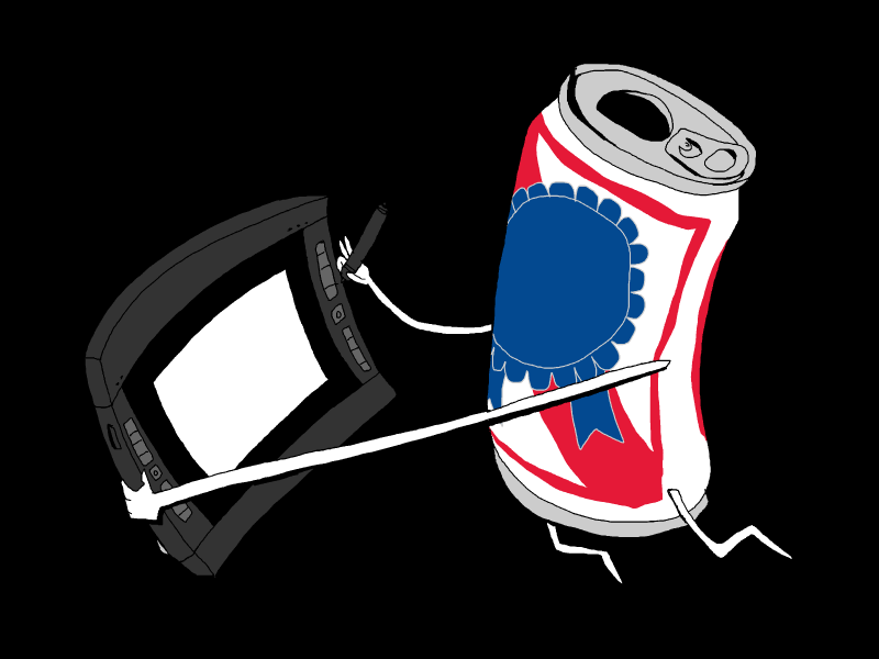 PBRart Animation animation gif pabst pabst blue ribbon pbr