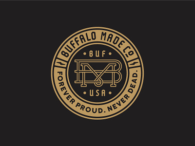 BMCO Seal bmco branding buffalo buffalo made co buffalo ny identity logo monogram