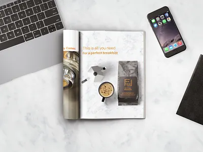 Perfect Breakfast Mockup branddesign brandidentity branding graphicdesign magazine magazinead mockup packaging productdesign