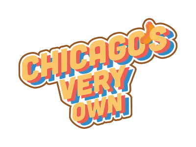 Chicago's Very Own brand identity illustration logo photoshop