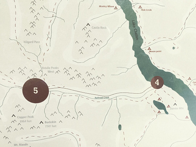 Holden Village Kiosk design graphic kiosk map