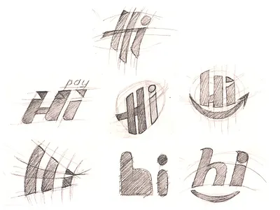 Hi Pay arrow concept design dribbble fast fingerprint h hand hello hi hi tech i logo pay payment payment app sketch smile speed wifi