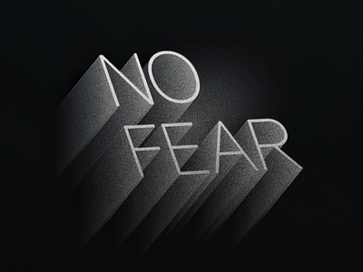 No Fear typography