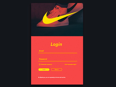 Nike UI app branding design icon illustration lettering logo type typography ui ux web