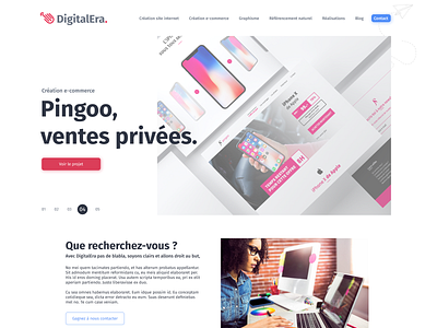 Digital Era - A web agency's new Website (A) design ecommerce ecommerce design freelance design landing page modern new rebranding redesign showcase ui design ux design web agency webapp webdesign website