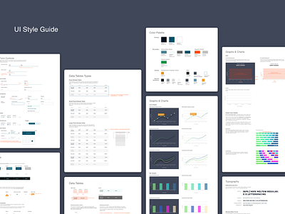 UI Style Guide for Engagement Management Platform datavisualisation designsystem ui style guide