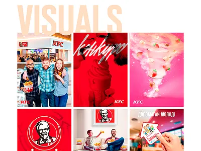 SMM for KFC Ukraine advertising animation bannners design food graphic kentucky fried chicken kfc ua kfc ukraine smm social media marketing visuals
