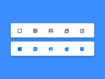 Icons blue icon illustration