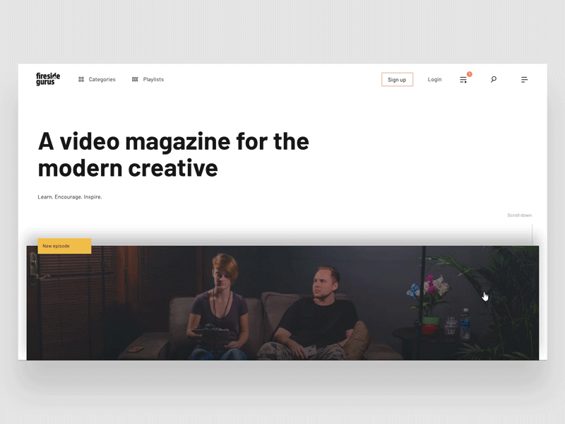 FiresideGurus cover animation (concept) animation concept motion smooth ui ux video