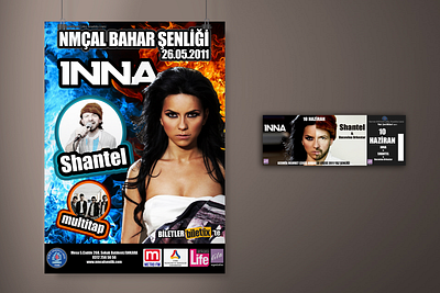 NMCAL Spring Fest '11 Poster & Ticket Designs anadolu anatolian ankara design fest high school inna lisesi mehmet multitap nermin nmcal poster shantel spring ticket çekiç şenlik