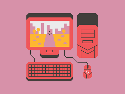 eSports_2 black computer design flat gamer gaming graphic icon illustration illustrator pc videogame