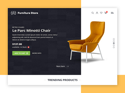 Furniture Store branding daily challange design ecommerce design logo photoshop responsive design shopping cart uiuxdesign userinterface web