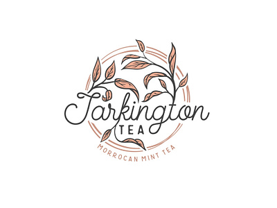 Tarkington Tea design logo tea
