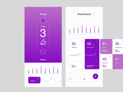 Fitness Activity Dashboard app design icon ui ux web website