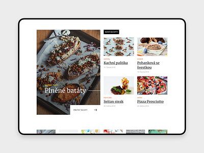 [WIP] Food Blog article blog food header magazine typography ui ux webdesign website