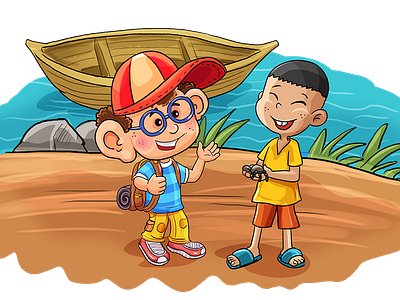 children traveler animation art color design designer digital digital painting digitalart digitaldraw digitaldrawing digitalpen dijital sanat drawing game game animation gameart illustration logo typography vector