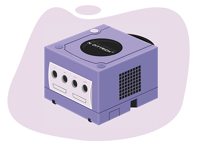 Gamecube console consoles gamecube gaming geek graphic design illustation nerdy nintendo retro retro design